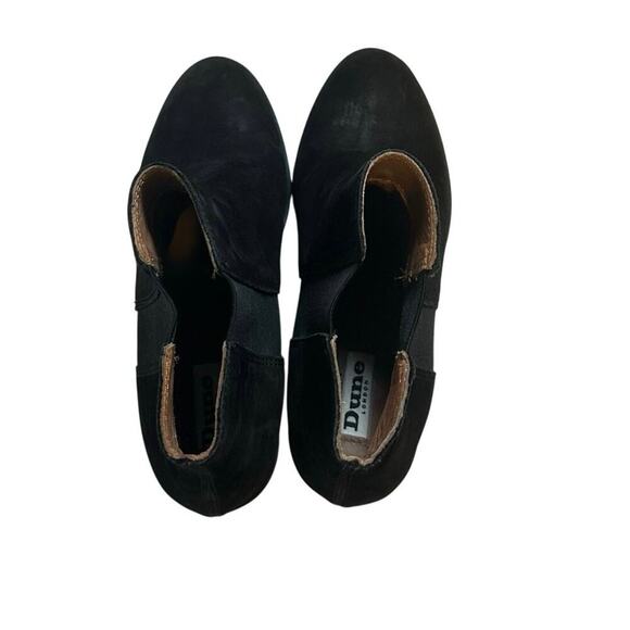 Dune London Women’s Pora Chelsea Pull On Suede Boots Black Size 38 (US 7.5-8) - Picture 2 of 10